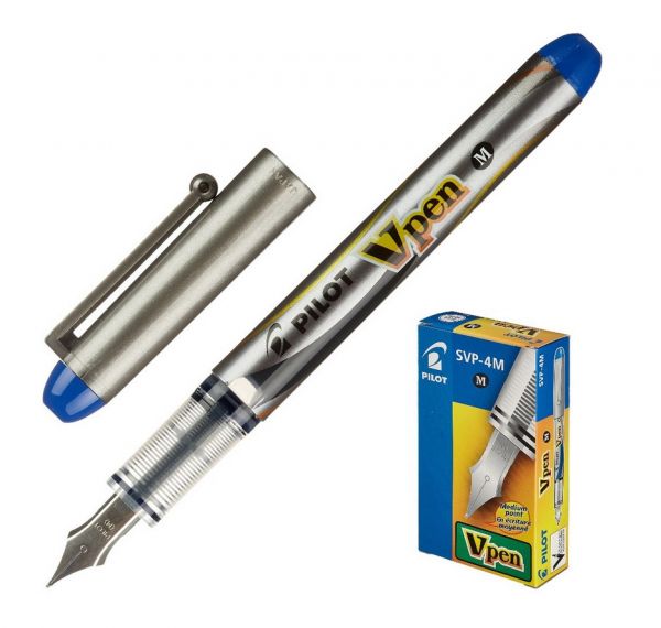 Ручка перьевая Pilot V-Pen SVP-4M-L серый , шт